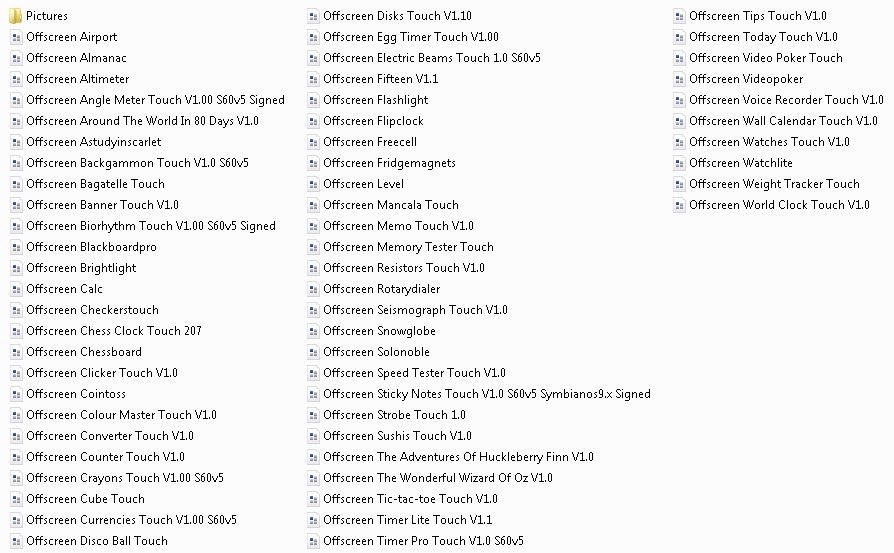 Super Pack 99 Aplicaciones Offscreen Technologies S60v5 offscreen 2216ae1 Super Pack 99 Aplicaciones Offscreen Technologies S60v5