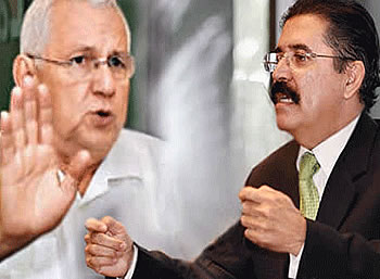 El Gobierno interino de Roberto Micheletti y del mandatario depuesto Manuel Zelaya firmaron un acuerdo que pone fin a la crisis política. El Gobierno interino de Roberto Micheletti y del mandatario depuesto Manuel Zelaya firmaron un acuerdo que pone fin a la crisis política.