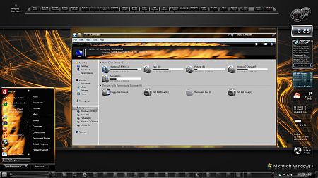 Flaming Seven Theme para Windows 7 Flaming Seven Theme para Windows 7